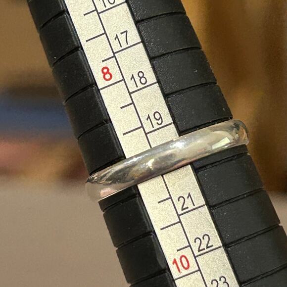 925 Sterling Silver Large Pear-Shaped Mystic Fire CZ Ring Size 9 - Box Included - Picture 3 of 6